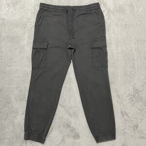 Sonoma Pants Mens L Gray Pull On Cargo Jogger Trousers